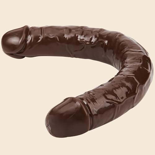 18.1 * 1.7 Inch Double Dildo Crystal Jelly Realistic Anal Long Dildo Penis - Image 2