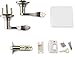 Berlin Modisch Passage Lever Door Handle [Non-Locking Lever Set] for Hallway Doors or Closets with a Satin Nickel Finish, Reversible for Right & Left Side, Classic Series