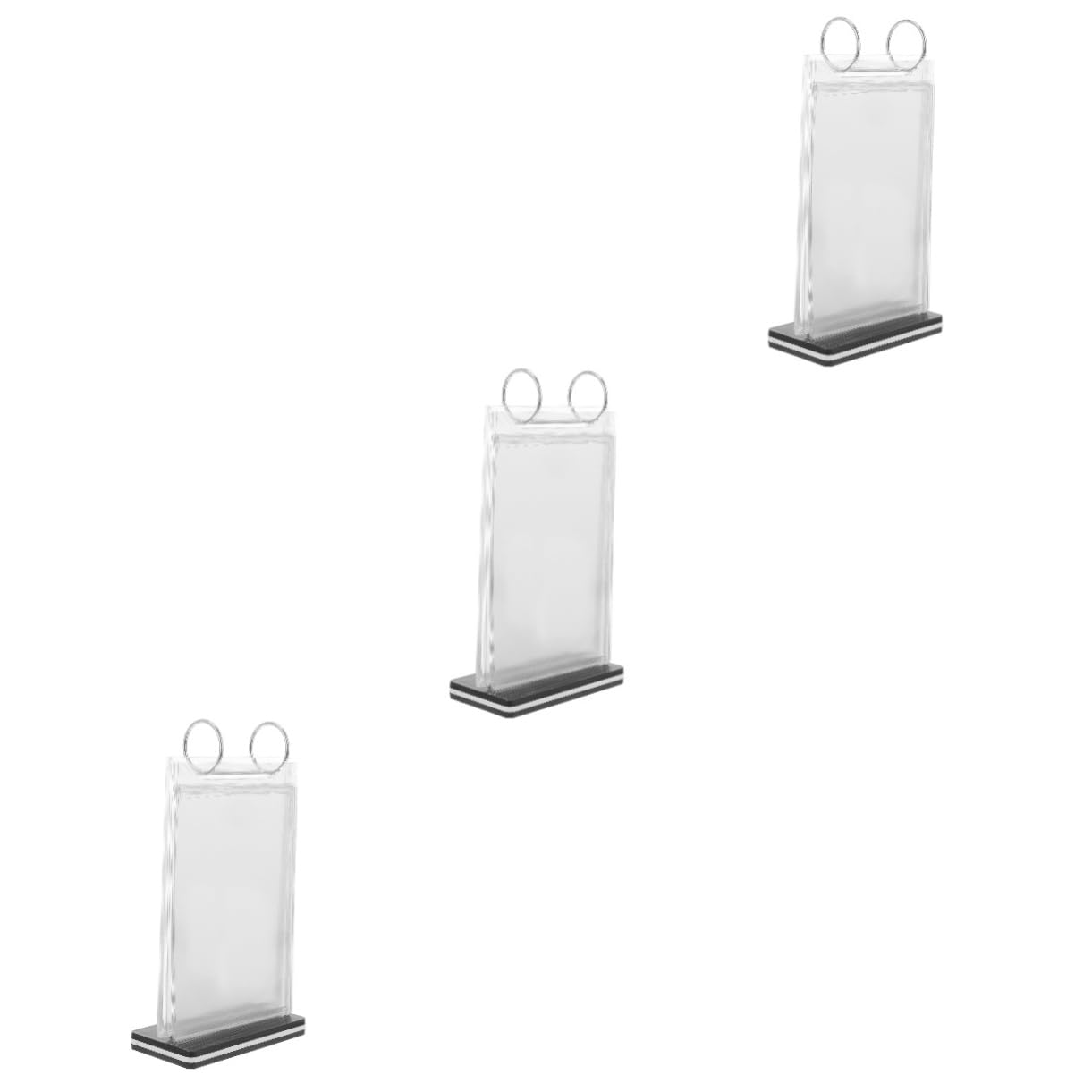 Operitacx 3piezas Soporte De Menú Transparente Para Exhibición De Precios Restaurantes y Supermercados Soporte De Mesa Vertical Para Carteles y Menús Display