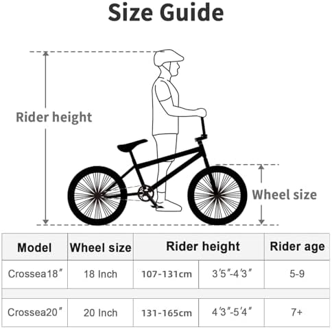 cubsala Freestyle BMX Bike, 20 Inch Kids Bicycle for 6 7 8 9 10 11 12 13 14 Years Old Kids and Beginner Level Rider, Black with Green Tires — view 3