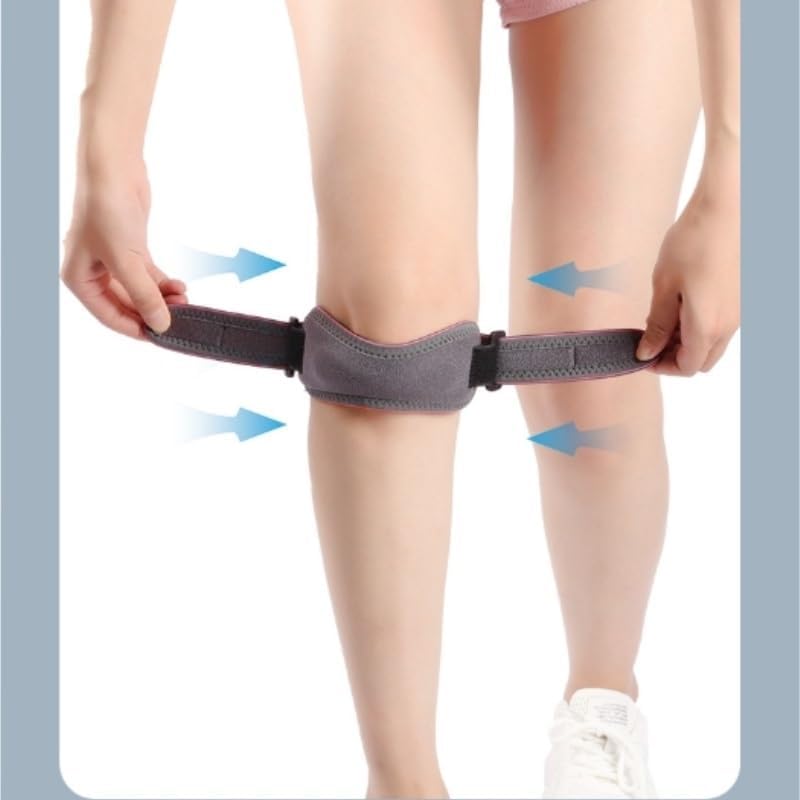 Exercise, Protection Anti-Collision Patellar Straps Shock Absorption for Sports Knee Pads for Men Women Knee Mountain Climbing for Fitness, Cycling, Running, Playing Football
