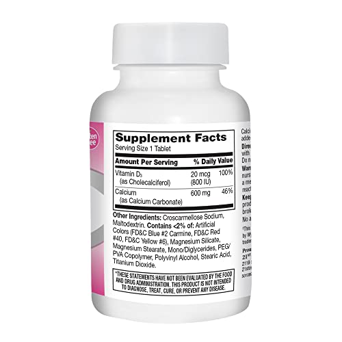 21St Century Calcium Plus D Supplement, 600 Mg, 75 Count #TOP3