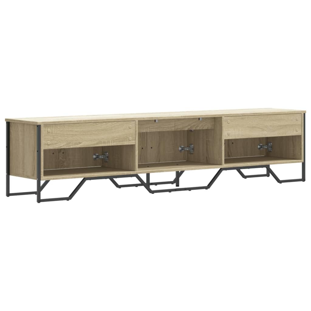 Mobile TV in rovere Sonoma, 180 x 34 x 41 cm, in legno