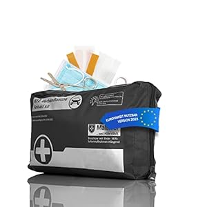 BigDean 1768149 Verbandskasten Auto Schwarz