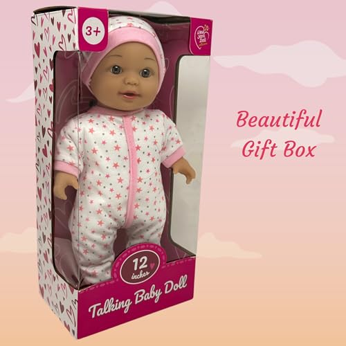 The New York Doll Collection B304 12 Inch Talking Baby Dolls For 3 Year Old Girls - Soft Body Interactive Baby Doll thumb #3