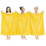 ✔ Le drap de bain de luxe en coton taupe sable mesure 101,6 x 203,2 cm