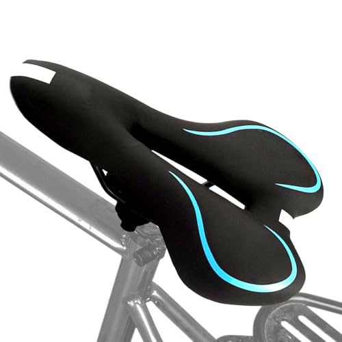 Cojín de sillín de ciclismo | Cómodo sillín de bicicleta hueco,Con tira reflectante y antideslizante ergonómico para viajes de trabajo y largas distancias