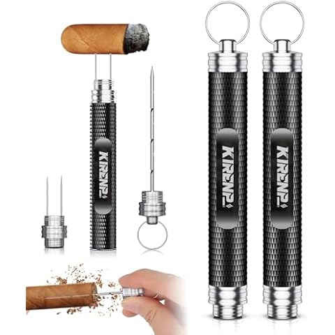 Kirenp 2-Pack Cigar Draw Enhancer Tool Cover
