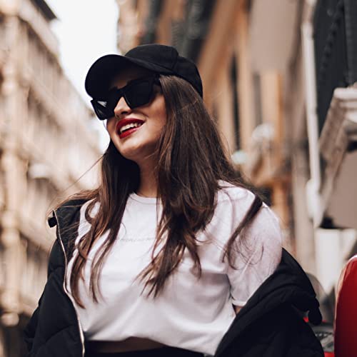 Cat Eye Sunglasses for Women Trendy, Vintage Oversized Square Cateye Sunglasses Fashion Retro Cat Eye Glasses3