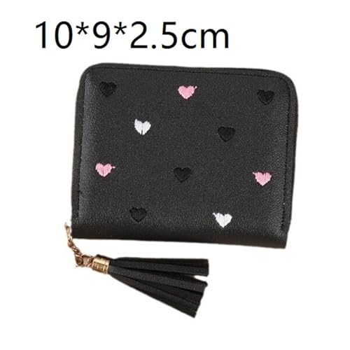 Multifunctional Folding Wallet Short Exquisite Simple Small Card Holder(Printedblack)2
