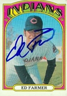 Autograph Warehouse 73131 Ed Farmer Autographed Baseball Card Cleveland Indians 1972 Topps No 116