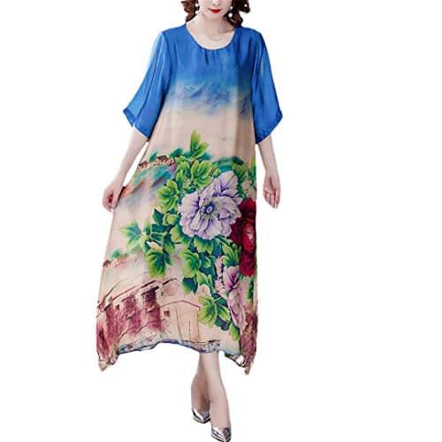 Robe longue en soie de mûrier fluide pour vos soirées d'été et cocktails