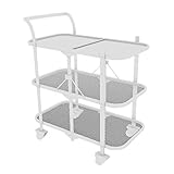 4. FACILE À DÉPLACER : Accoudoirs poussoirs ergonomiques, 4 roulettes pivotantes, silencieuses et faciles à rouler, suffisamment flexibles pour transporter vos articles ou les déplacer où vous le souhaitez, plus rapidement et plus facilement. Protégez le sol.