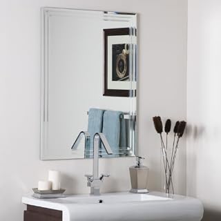Decor Wonderland Frameless Tri-Bevel Wall Mirror