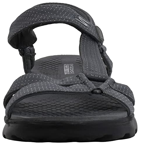 Skechers Skechers Women's On The Go 400 Radiance Sandal, Charcoal/Black, 10 M US