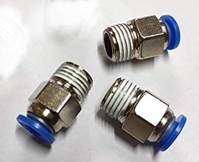 6mm Tube 1/4" BSP Thread Quick Connector Pneumatic Air Fittings 6mm Tube 1/4" BSP Thread Quick Connector Pneumatic Air Fittings 3Pcs