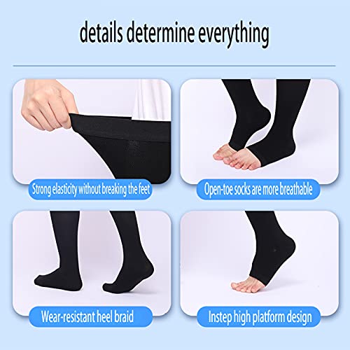 Meias para varizes médicas Meias de compressão antiderrapantes e não fáceis de deformar para alívio