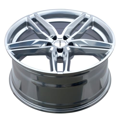 4x Carmani alloy rims 13 Twinmax 8.0x18 ET35 5x114.3 white silver