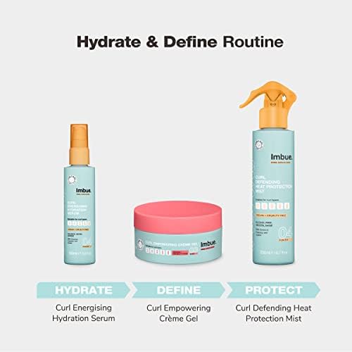 Imbue Curl Energising Hydration Hair Serum, nawilżające serum do loków przyjazne dla wegański i przyjazny dla "Curly Girl",