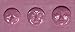 FlexiMold Silicon Mold, Moonface Mold - 3 Faces