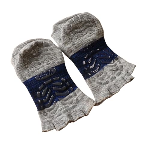 svlftecon Unisex Yoga Pilates Socks with Grips Non Slip Full Toe/Toeless for All Seasons Series 5