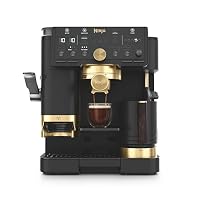 Ninja Luxe Café Pro David Beckham 3-in-1-Kaffeemaschine mit Mahlwerk und Aufschäumer für Latte, Cappuccino, Cold Brew & Espresso, einfache Handhabung, Schwarz und Gold, ES771EUBK – Ansicht 1