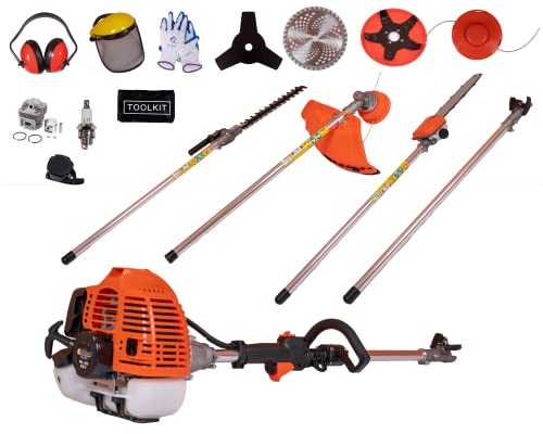 K Nakasaki 5 in 1 Petrol 63cc Multi-Function Hedge Trimmer