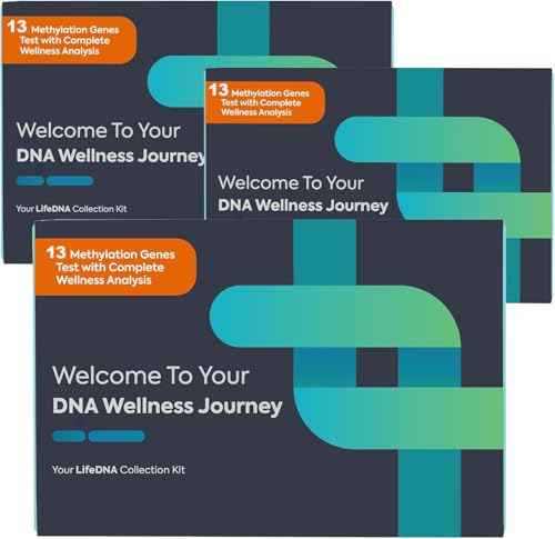 Methylation Test Complete Ultimate 13 Gene Wellness Analysis | 3-Pack Family Kits Over 120 Reports...