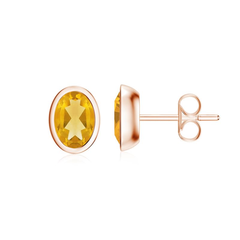 Image of Silvershake 6MM Round Shape Bazel Set Birthstone Gemstone 925 Sterling Silver Stud Post Earrings Jewelry for Business Women or Teens