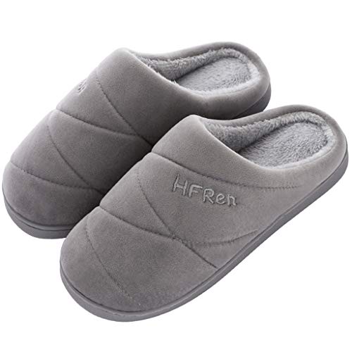 Gibobby Slippers for Women Moccasins Women's Cozy Memory Foam Slippers Fuzzy Wool-Like Plush Fleece Lined House Shoes w/Indoor, Outdoor Anti-Skid Rubber Sole