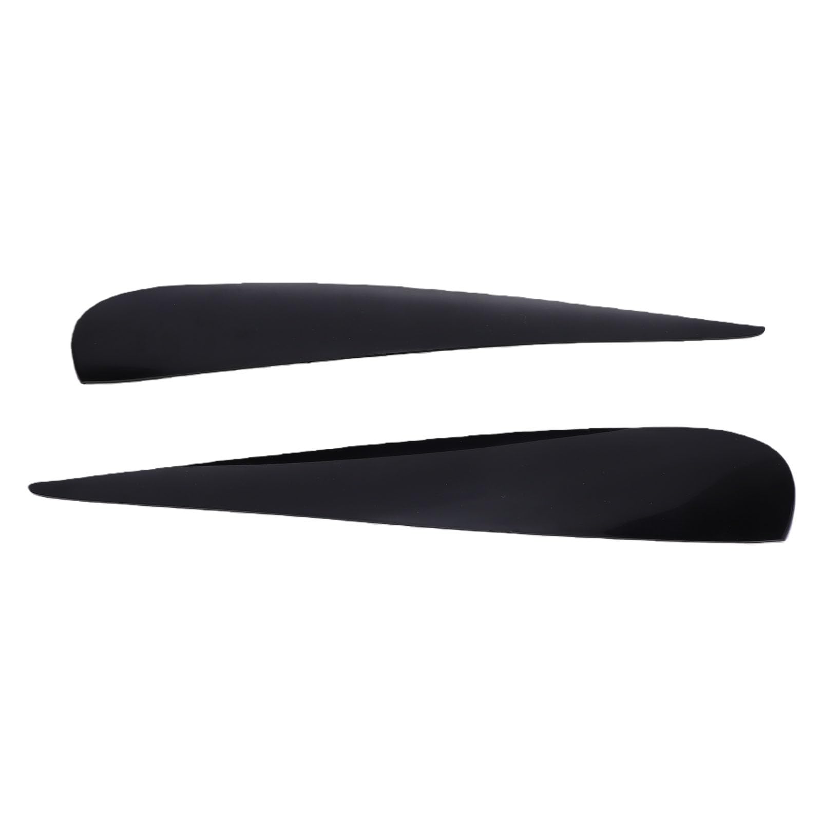 Keenso Cejas para Faros Delanteros, Repuesto de Material de PC Negro Brillante para D 2006 2014, con Diseño Resistente a la Intemperie de Alta Resistencia