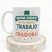 Imagen de MUGFFINS taza despedida compañera trabajo con frase Buena suerte en tu nuevo trabajo ¡Traidora! en Español