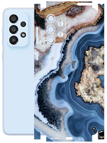 Image of AtOdds - Full Body Back Screen Guard Protector Film - Lamination Wrap Skin Sticker Compatible with Samsung Galaxy A33 (5G) | Scratchproof Matte Finish (Floor Marble)