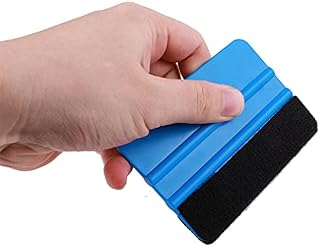 Generic ACC0043 Vinyl Wrap Squeegee Applicator Professional Wrapping Sign Decal Plastic Tool Felt Edge, Blue