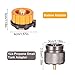 Propane to Butane Adapter Camping Stove Adapter 1 Lb Propane Tank Input EN417 Lindal Valve Output w/Butane Canister Nozzle Input EN417 Lindal Screw Cartridge Output Gas Converter LPG Canister Adapter