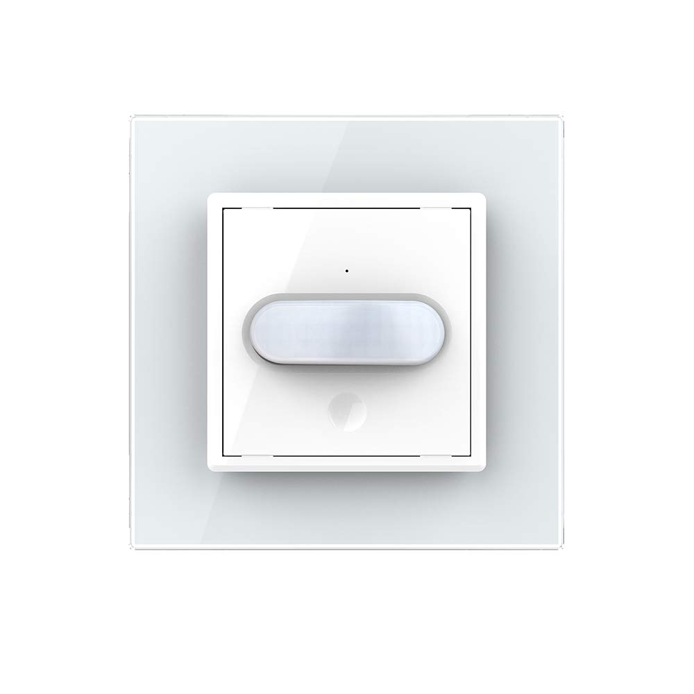 LIVOLO Bewegungsmelder Sensorschalter Touch Glasrahmen VL-C7-01RG-11-A Weiß Automatisch Sensor Timer