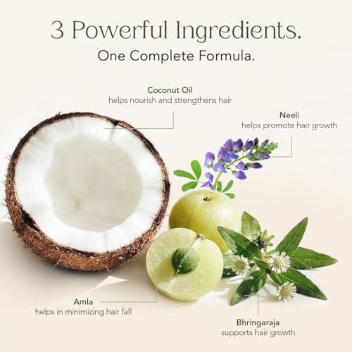 Image of Kerala Ayurveda Neelibringadi Keram with Bhringraj, Neeli, Amla | Ayurvedic Hair Oil that Reduces Hair Fall and Boosts Hair Growth | 200 ml (Pack of 2)