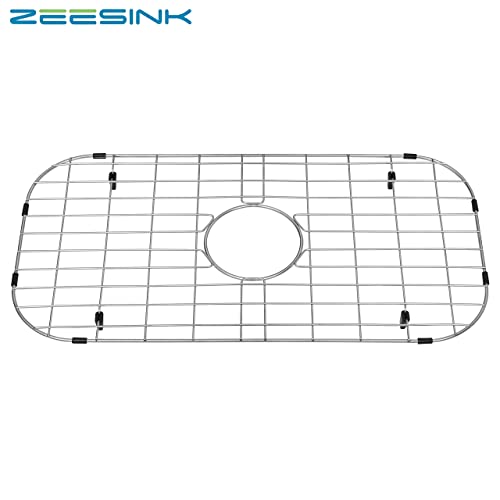 Zeesink Sink Grid For Bottom Of Kitchen Sink Size 25 3/16" X 13",Kitchen Sink Protector,Sink Bottom Grid With Center Drain For Single Sink Bowl #TOP5
