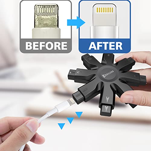Ordilend Kit de limpeza de telefone, limpeza de porta de carregamento para relógio de telefone iPad,