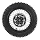 Dirt Bike Hinterrad Rand 80/100-12 Reifen- und Rand Innenrohr 15-mm-Achse mit Bremsrotor und Kettenrad