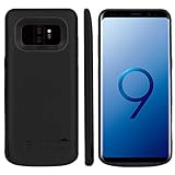 funda cargador samsung s9 plus [PANTALLA DIGITAL LED INTELIGENTE]: Indicador de nivel de batería de 6 LED que le permite saber exactamente cuánta energía tiene. Al cargar, el LED1 se encenderá.
