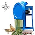 Electrilc Animal Feed Mill, Stainless Steel Thickened Steel Hay Cutter Pulverizer, 220V Livestock Feed Cutter, Adjustable Thickness, Dual entrances Grass Crusher, 2800 RPM for Slice, Farms