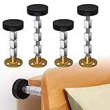 CACASO 4PCS Headboard Stoppers for Wall,Adjustable Threaded Bed Frame Anti-Shake Tool,Prevent Loosen