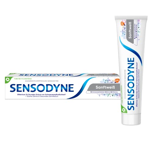 Sensodyne Sanftweiß, tägliche Zahnpasta mit Fluorid, 1x75ml, bei schmerzempfindlichen Zähnen (1er Pack) Cover