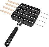 sdSDGrw sartén, Plancha antiadherente for hornear bolas de pulpo con 16 agujeros y 4 agujas for, mezcla for panqueques japoneses