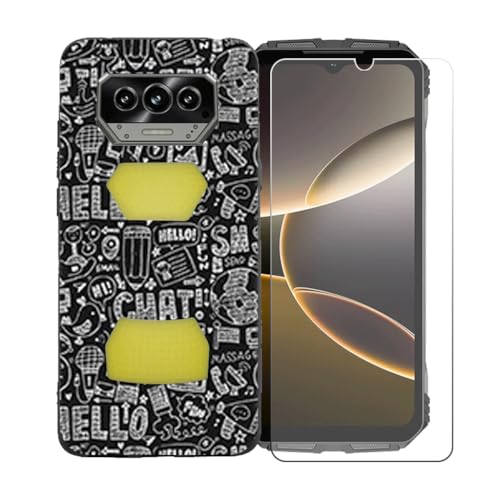 CongJiaLingXiP[XKp  Doogee V Max S (6.58") ̂߂ dꂽKXXN[veN^[A_炩VR[VFop[hՌTPUیJo[,LLM42