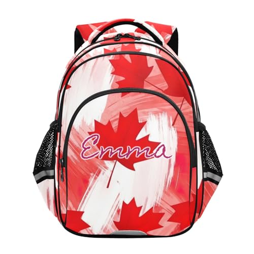 Sac à dos école primaire imprimé feuilles d'érable pour la rentrée