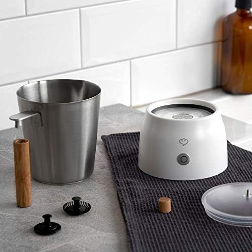 Springlane Kitchen Elektryczny spieniacz do mleka Mia | stal nierdzewna | 600 W | 2 wkłady | 250 ml | nadaje się do mycia w zmywarce