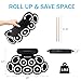 INGPARTNER Electronic Drum Set, 9-Pads Roll-Up Electric Drum Pad Kit with Headphone Jack 10Hrs Playtime Built-in Speaker with Drumsticks Pedals, Xmas Birthday Gift for Adults,Student (Black)