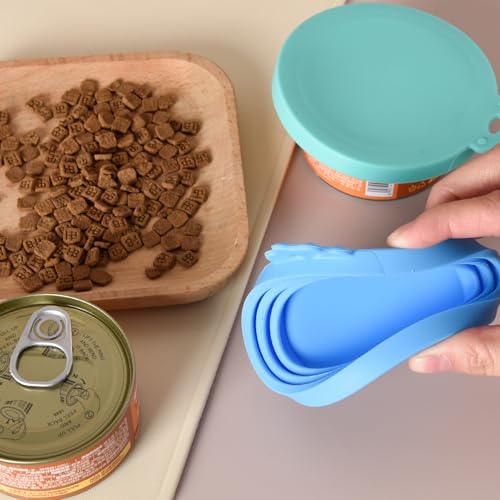 2 Packs Can Lids for Tins Silicone Pet Can Lids, Dog Cat Food Can Covers, Universal Size Can Toppers, 1 fit 3 Standard Size Food Cans BPA Free Dishwasher Safe Can Tops (orange and green) - Image 4